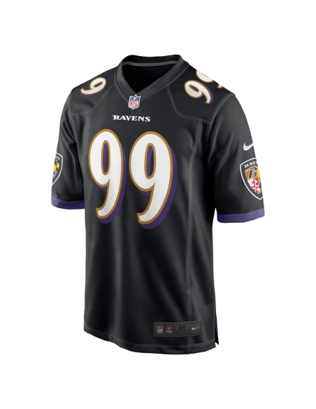 Mens Baltimore Ravens Odafe Oweh Black Game Jersey