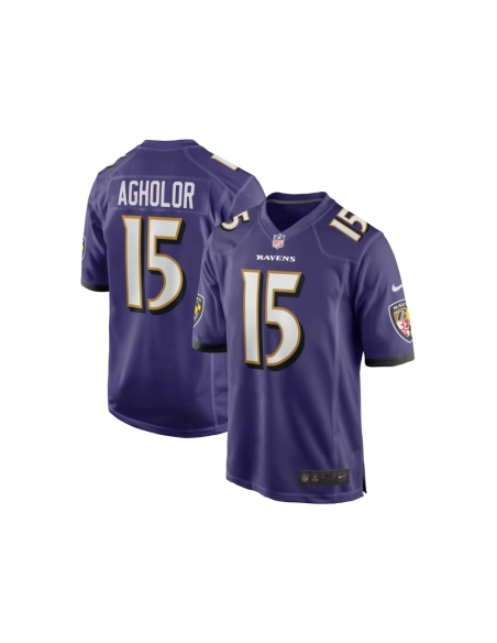Mens Baltimore Ravens Nelson Agholor Purple Game Jersey