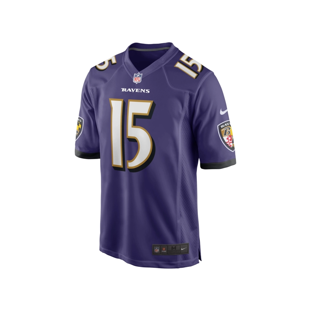 Mens Baltimore Ravens Nelson Agholor Purple Game Jersey