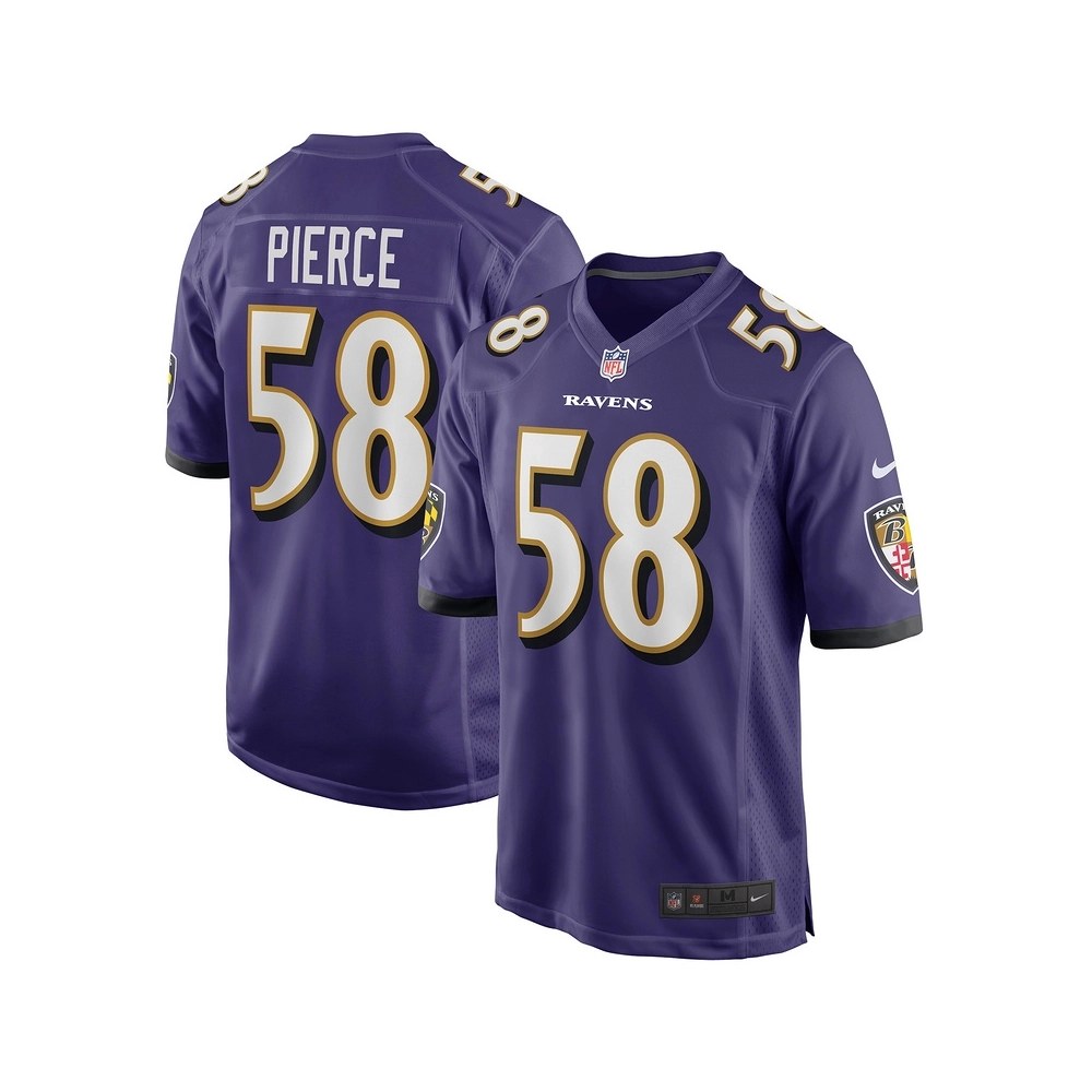 Mens Baltimore Ravens Michael Pierce Purple Player Game Jersey