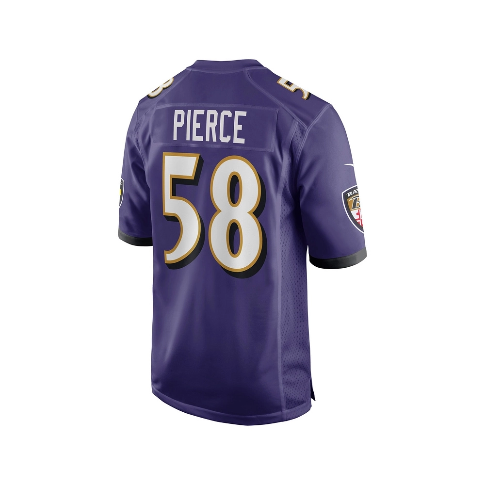 Mens Baltimore Ravens Michael Pierce Purple Player Game Jersey