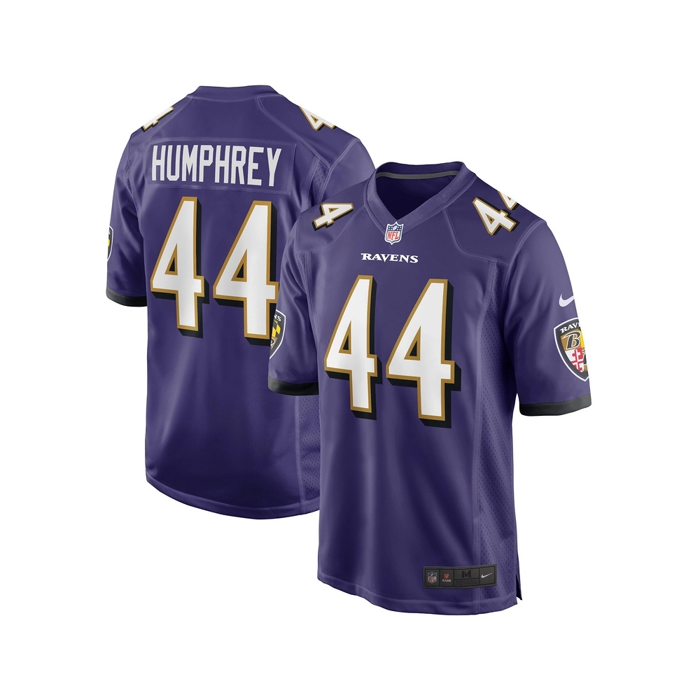Mens Baltimore Ravens Marlon Humphrey Purple Game Team Jersey