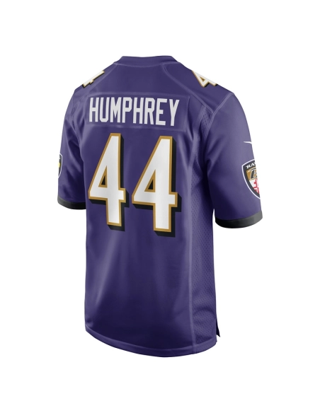 Mens Baltimore Ravens Marlon Humphrey Purple Game Team Jersey