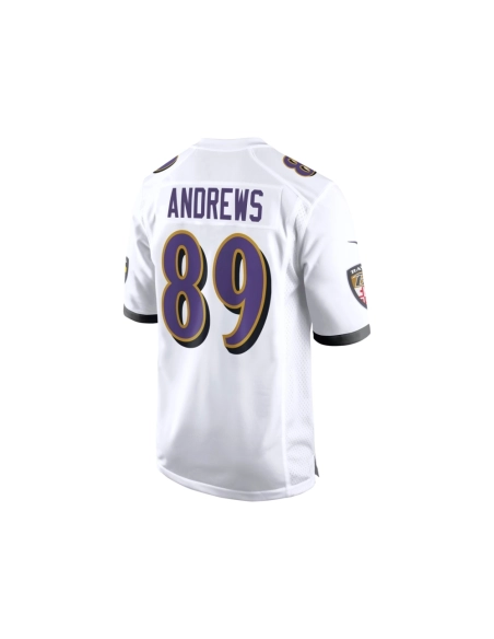 Mens Baltimore Ravens Mark Andrews White Game Jersey