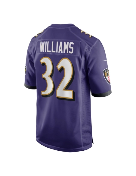 Mens Baltimore Ravens Marcus Williams Purple Player Game Jersey