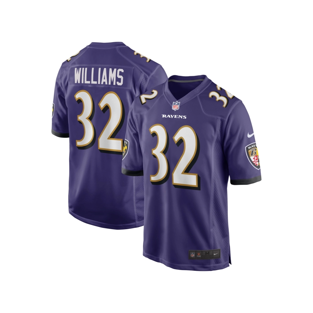 Mens Baltimore Ravens Marcus Williams Purple Game Jersey