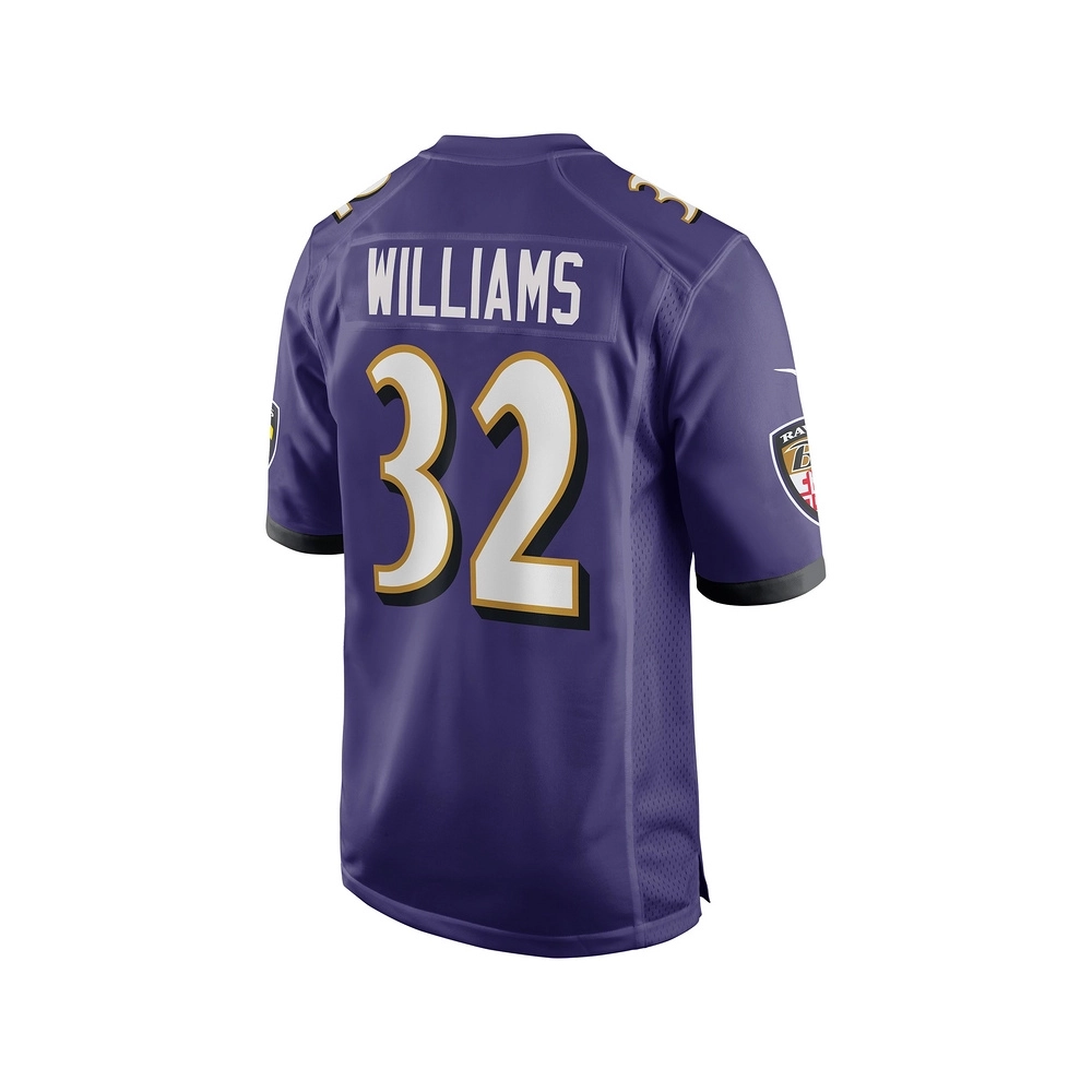 Mens Baltimore Ravens Marcus Williams Purple Game Jersey