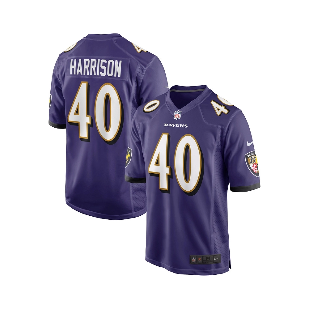 Mens Baltimore Ravens Malik Harrison Purple Game Jersey
