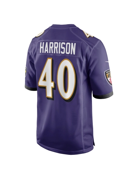 Mens Baltimore Ravens Malik Harrison Purple Game Jersey