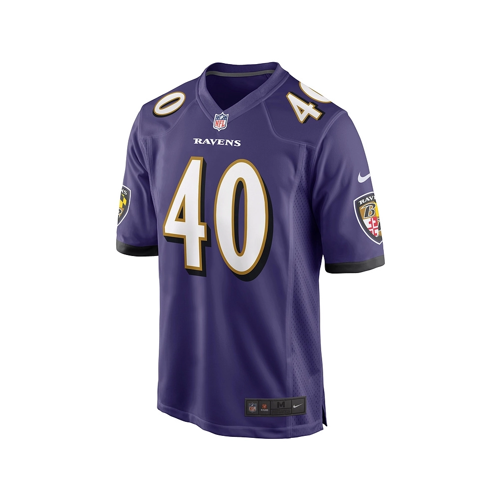 Mens Baltimore Ravens Malik Harrison Purple Game Jersey