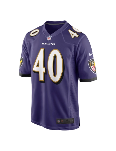 Mens Baltimore Ravens Malik Harrison Purple Game Jersey