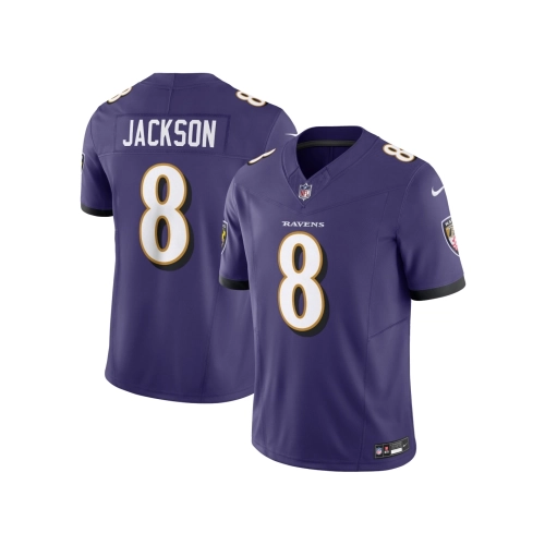 Mens Baltimore Ravens Lamar Jackson Purple Vapor F.U.S.E. Limited Jersey