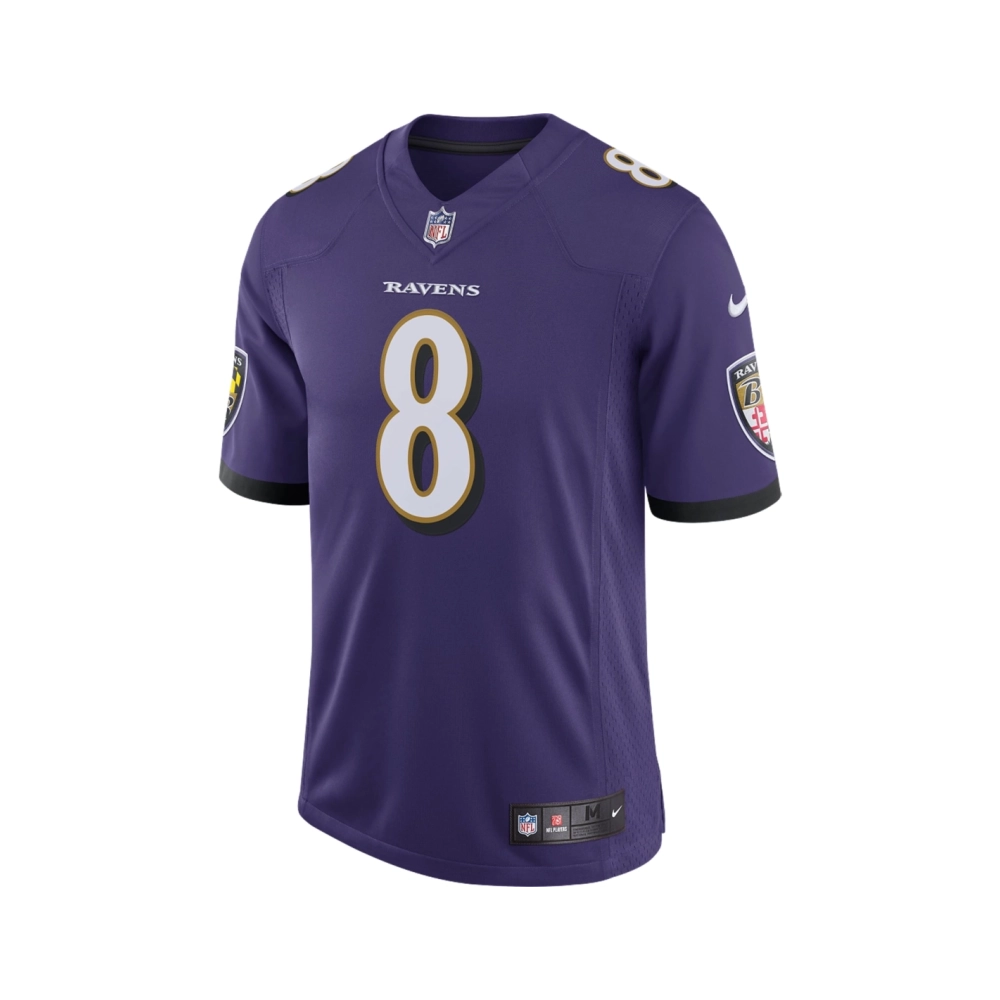 Mens Baltimore Ravens Lamar Jackson Purple Speed Machine Limited Jersey