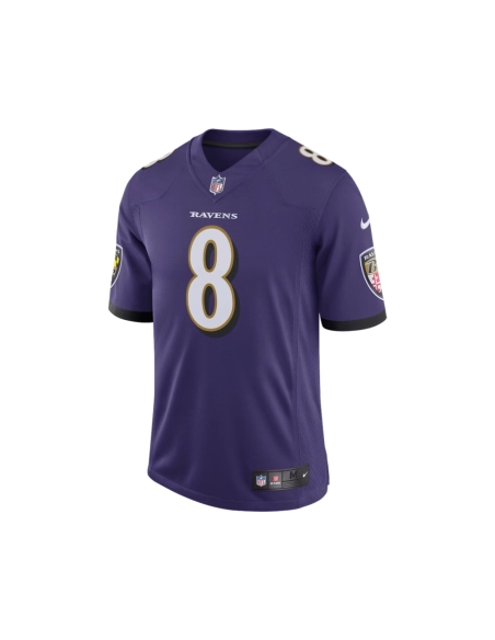 Mens Baltimore Ravens Lamar Jackson Purple Speed Machine Limited Jersey