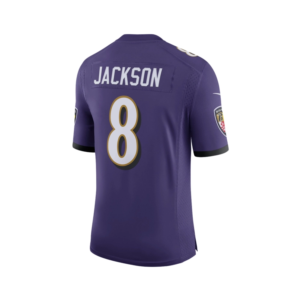 Mens Baltimore Ravens Lamar Jackson Purple Speed Machine Limited Jersey