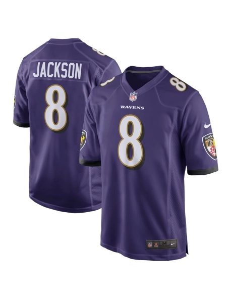 Mens Baltimore Ravens Lamar Jackson Purple Game Player Jersey