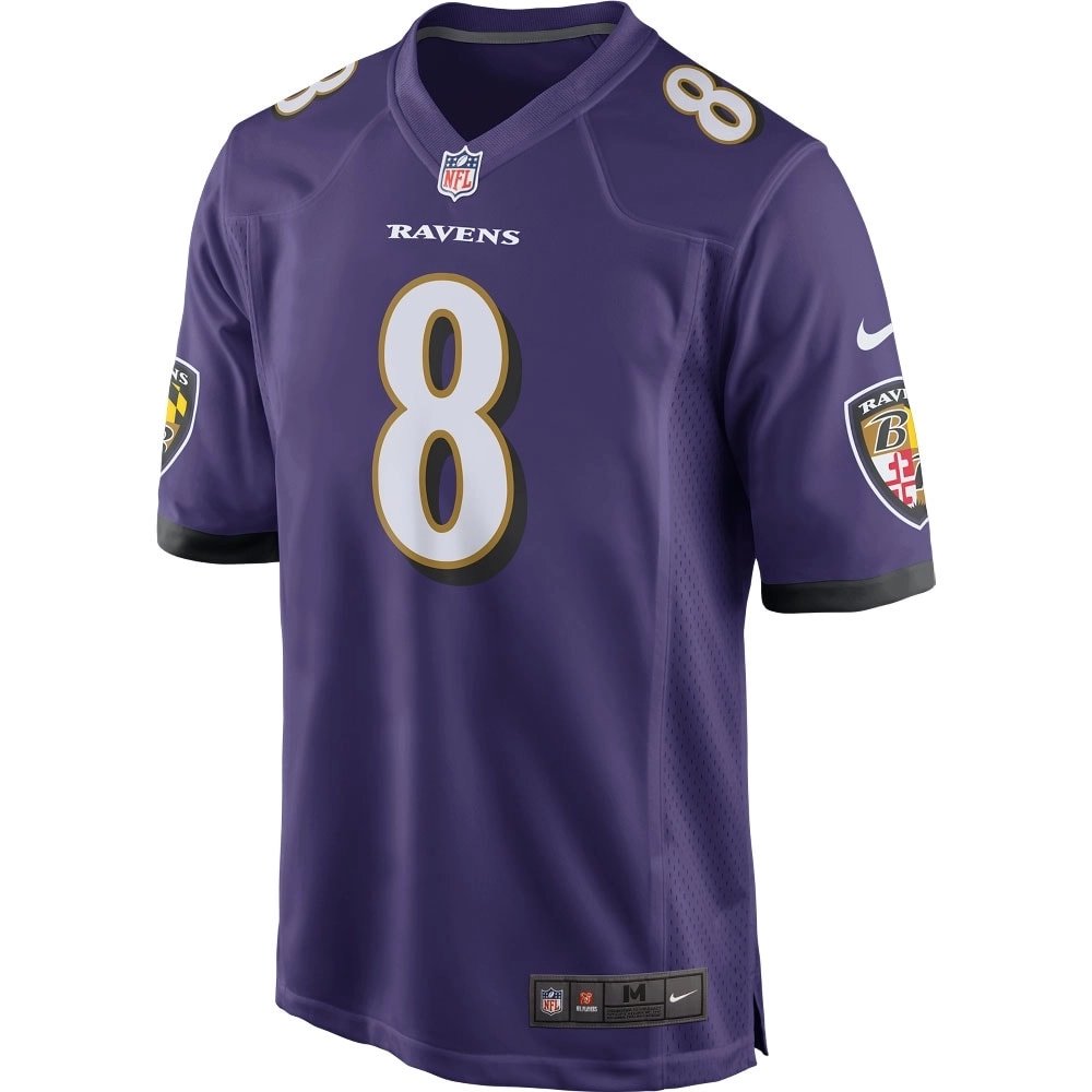 Mens Baltimore Ravens Lamar Jackson Purple Game Player Jersey