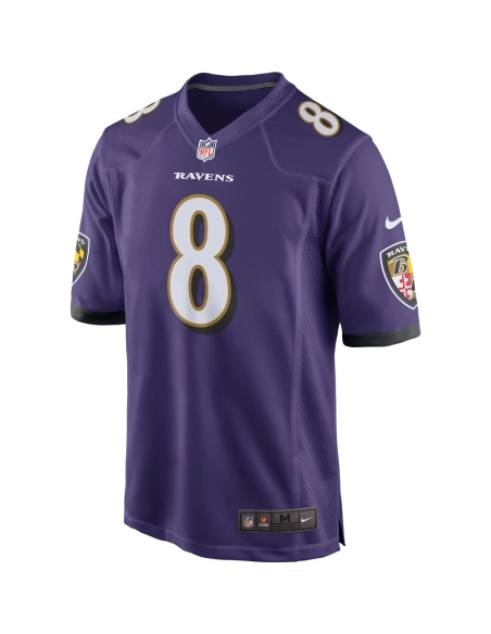 Mens Baltimore Ravens Lamar Jackson Purple Game Player Jersey