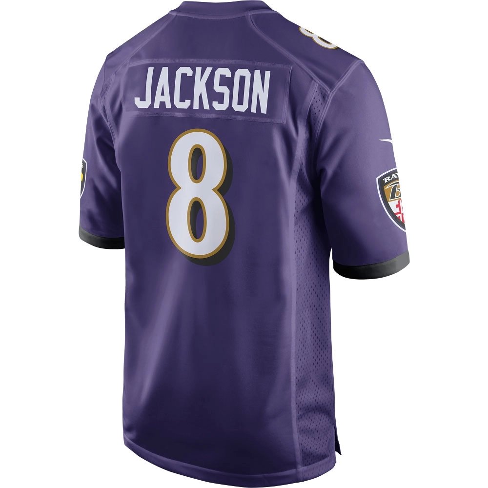 Mens Baltimore Ravens Lamar Jackson Purple Game Player Jersey