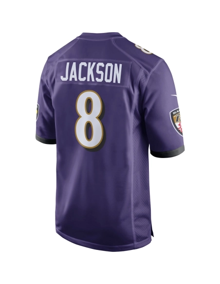 Mens Baltimore Ravens Lamar Jackson Purple Game Player Jersey