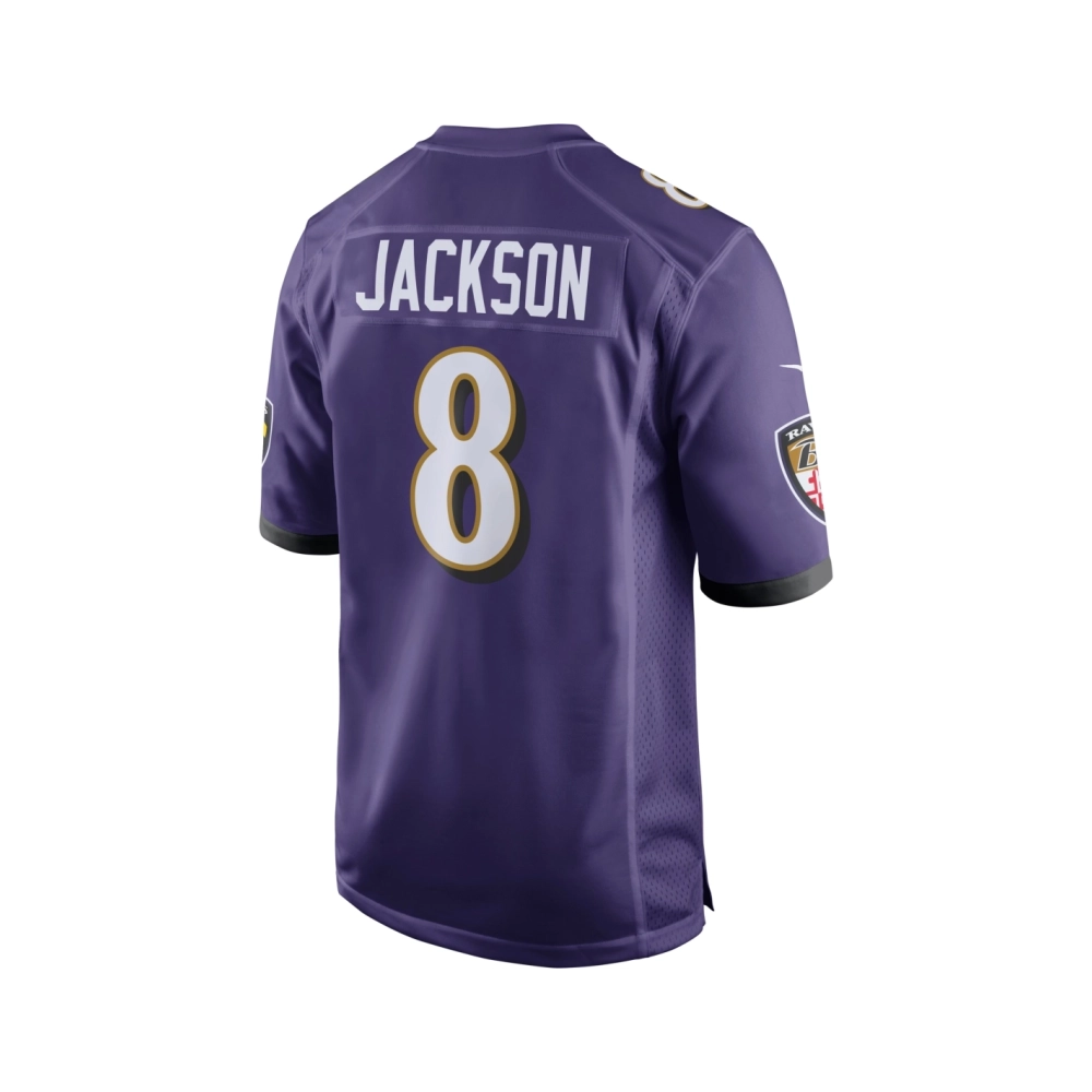 Mens Baltimore Ravens Lamar Jackson Purple Game Jersey