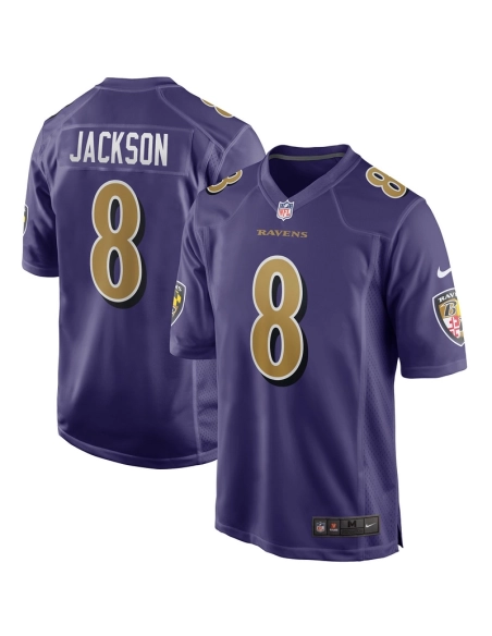 Mens Baltimore Ravens Lamar Jackson Purple Alternate Game Jersey