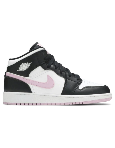 AIR JORDAN 1 MID GS WHITE LIGHT ARCTIC PINK 555112 103,AIR JORDAN 1 MID,Air Jordan