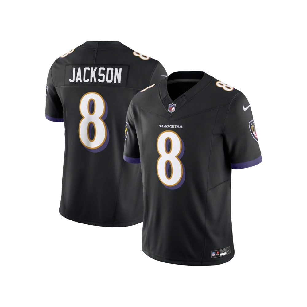 Mens Baltimore Ravens Lamar Jackson Black Vapor F.U.S.E. Limited Jersey