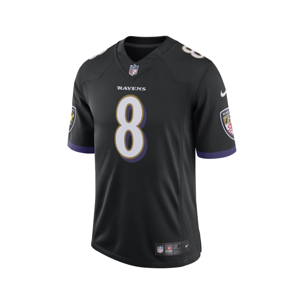 Mens Baltimore Ravens Lamar Jackson Black Speed Machine Limited Jersey