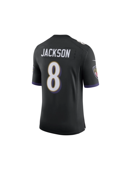 Mens Baltimore Ravens Lamar Jackson Black Speed Machine Limited Jersey