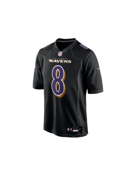 Mens Baltimore Ravens Lamar Jackson Black Fashion Game Jersey
