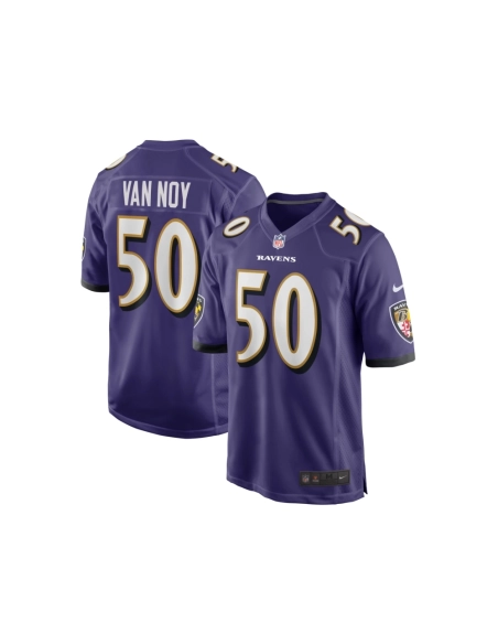 Mens Baltimore Ravens Kyle Van Noy Purple Game Jersey