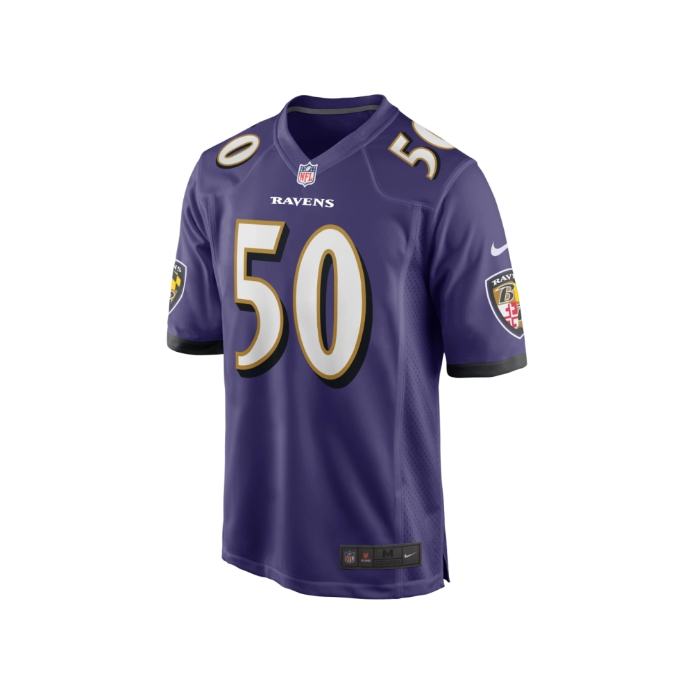Mens Baltimore Ravens Kyle Van Noy Purple Game Jersey