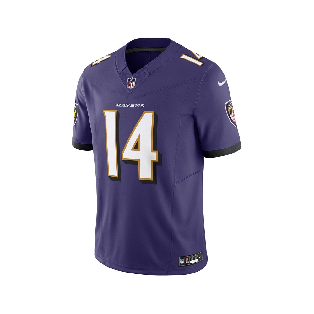 Mens Baltimore Ravens Kyle Hamilton Purple Vapor F.U.S.E. Limited Jersey