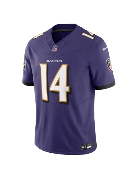 Mens Baltimore Ravens Kyle Hamilton Purple Vapor F.U.S.E. Limited Jersey
