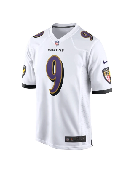 Mens Baltimore Ravens Justin Tucker White Game Jersey