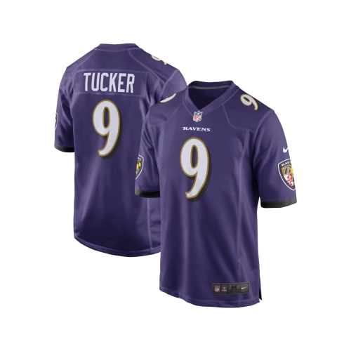 Mens Baltimore Ravens Justin Tucker Purple Game Jersey