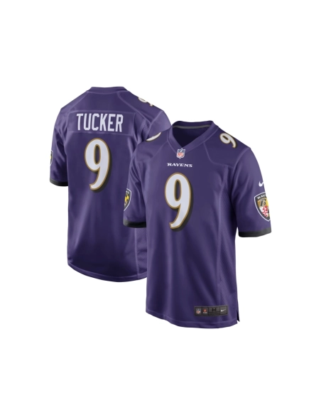 Mens Baltimore Ravens Justin Tucker Purple Game Jersey