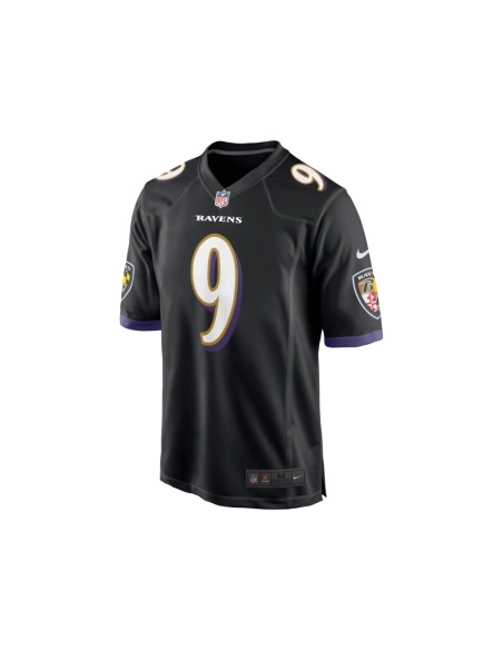 Mens Baltimore Ravens Justin Tucker Black Player Game Jersey