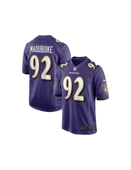 Mens Baltimore Ravens Justin Madubuike Purple Game Player Jersey