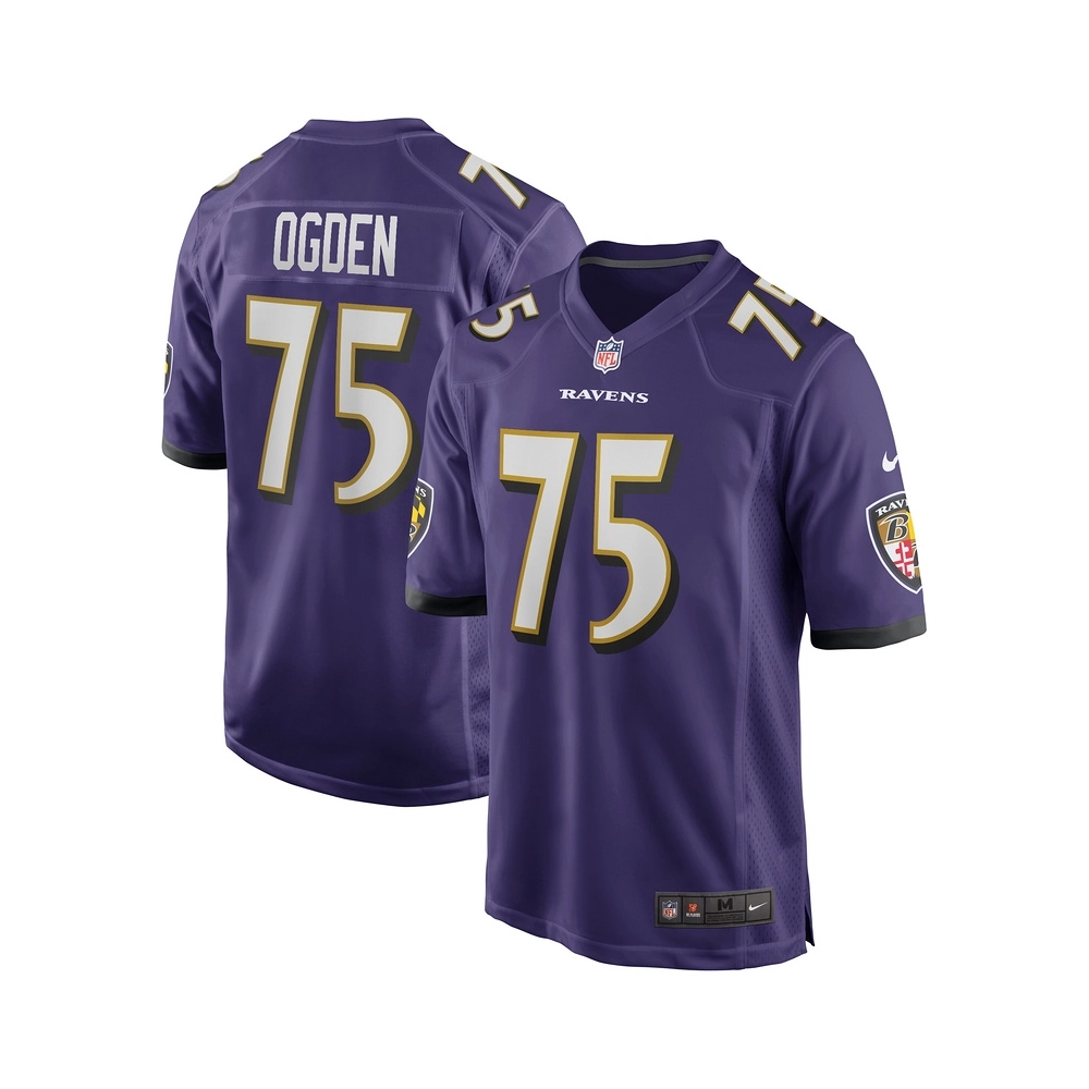 Mens Baltimore Ravens Jonathan Ogden Purple Retired Player Game Jersey