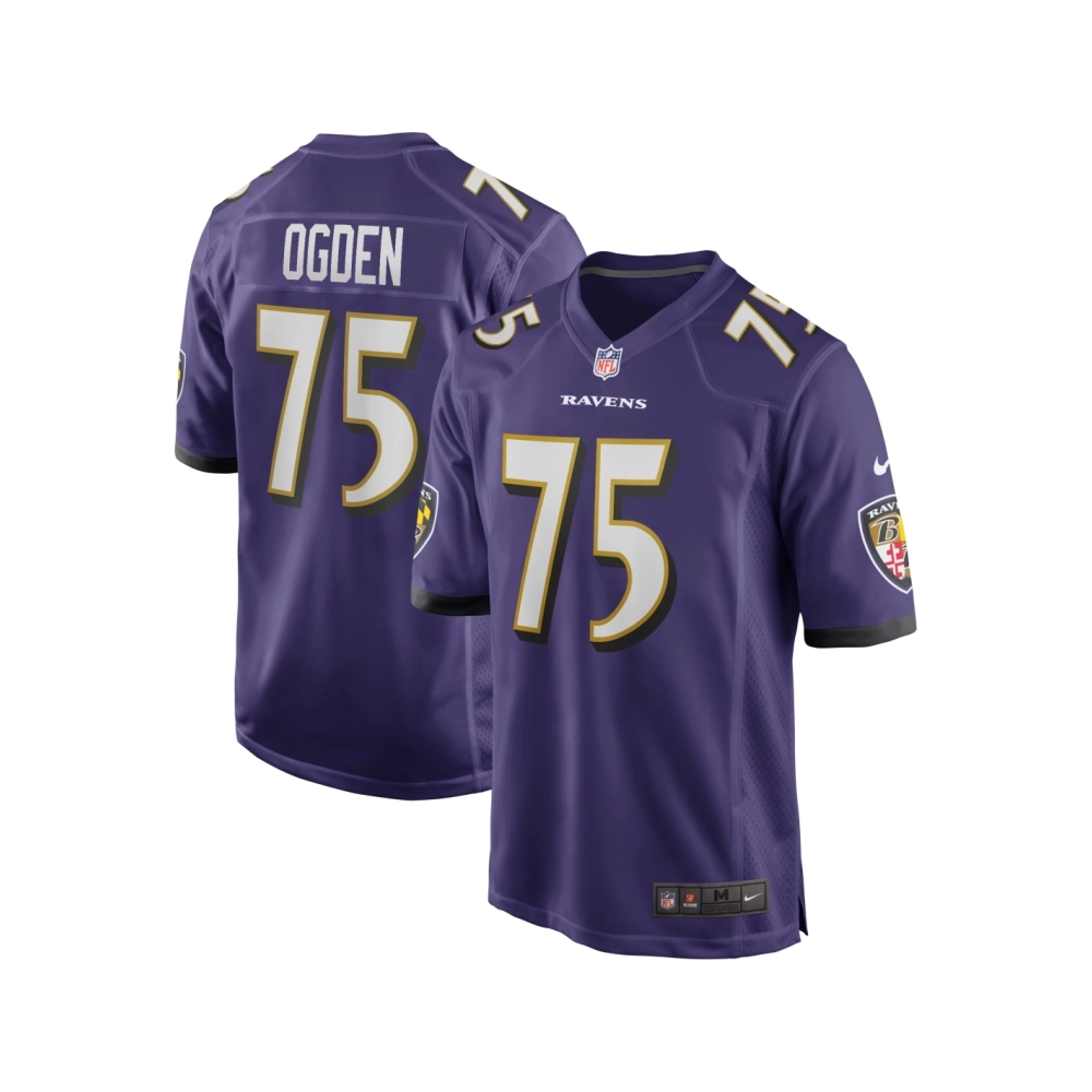 Mens Baltimore Ravens Jonathan Ogden Purple Game Retired Player Jersey