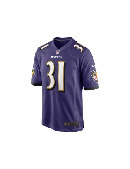 Mens Baltimore Ravens Jamal Lewis Purple Retired Player Game Jersey