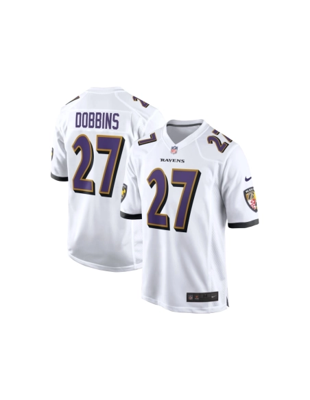 Mens Baltimore Ravens J.K. Dobbins White Game Jersey