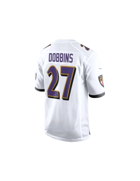 Mens Baltimore Ravens J.K. Dobbins White Game Jersey