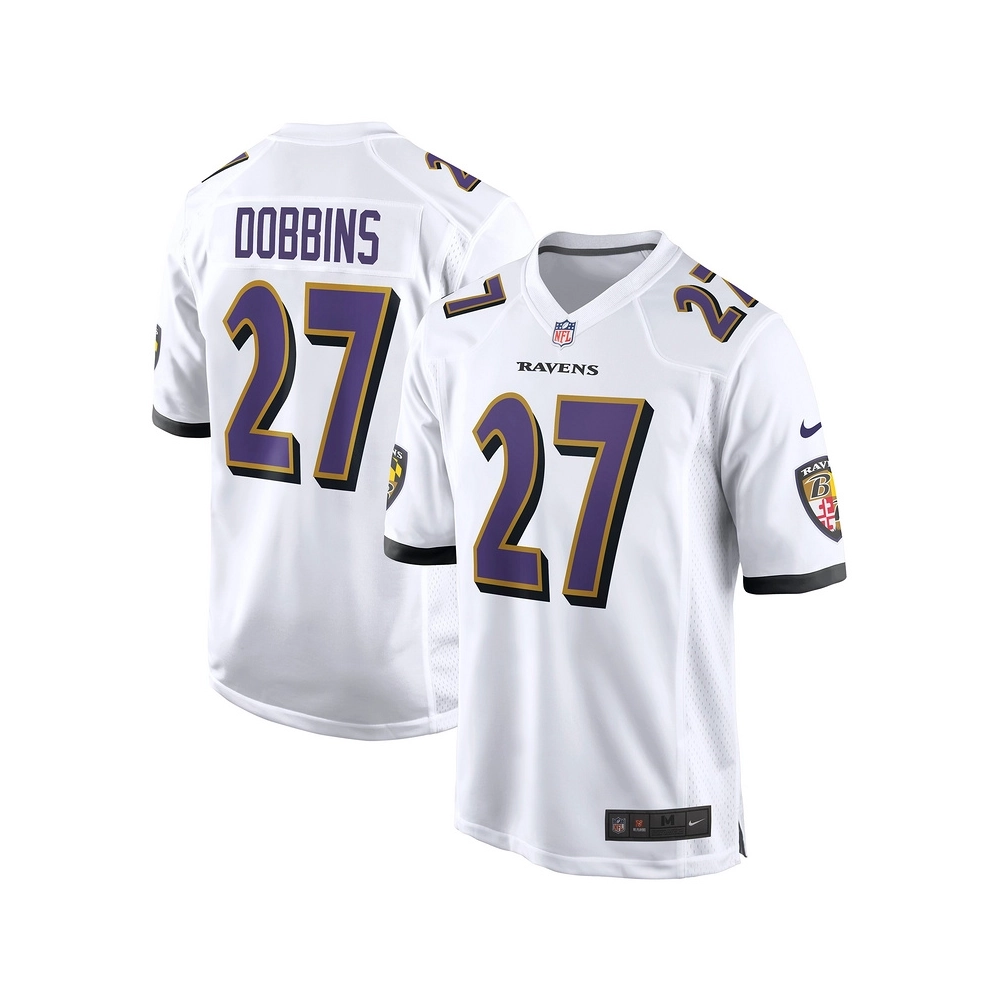 Mens Baltimore Ravens J.K. Dobbins White Game Jersey