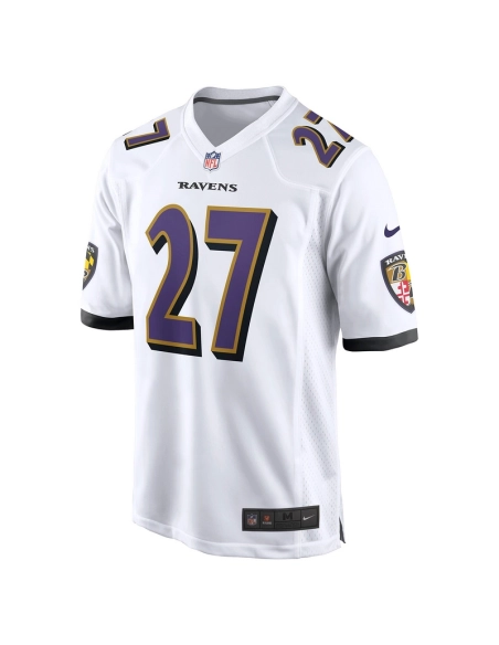 Mens Baltimore Ravens J.K. Dobbins White Game Jersey