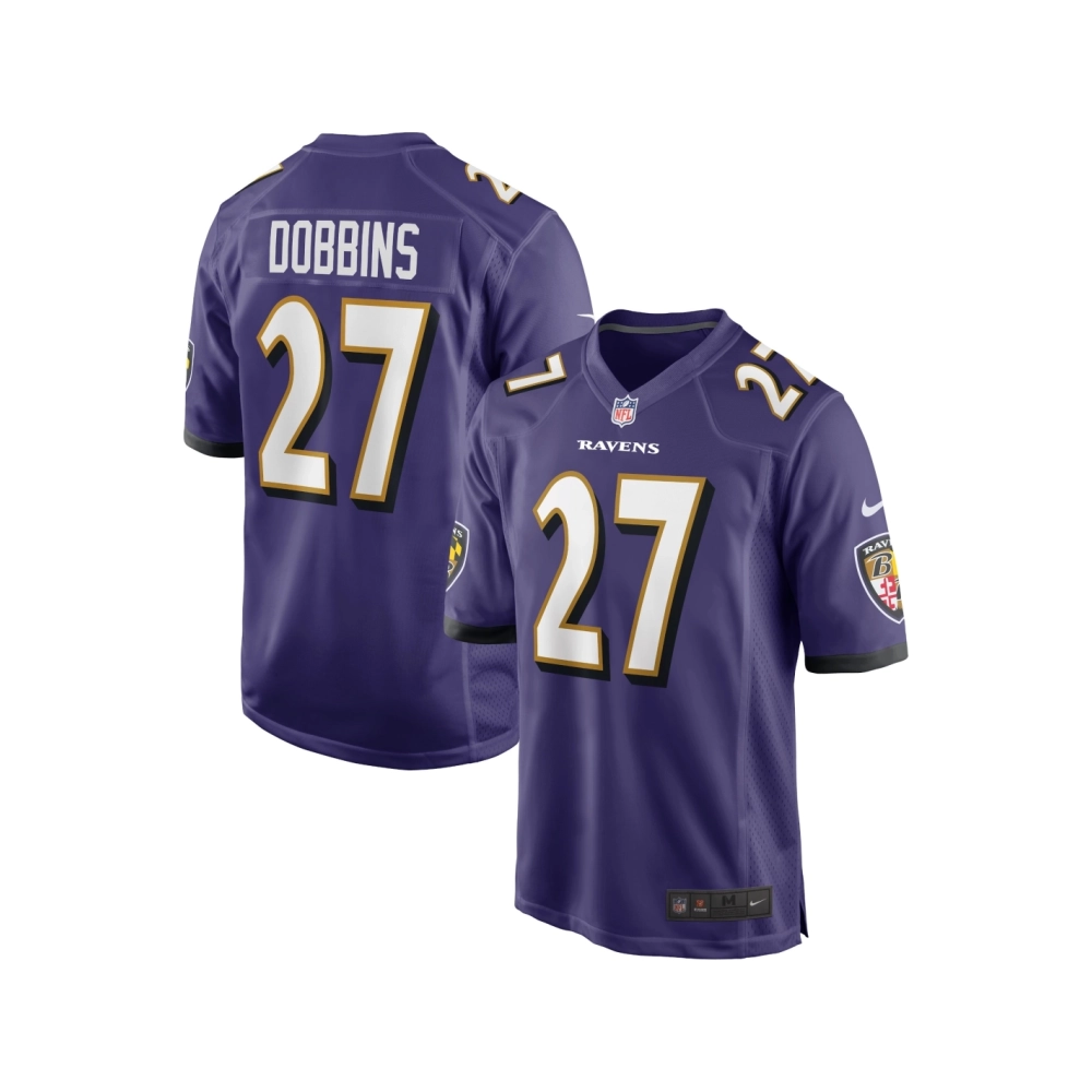Mens Baltimore Ravens J.K. Dobbins Purple Game Jersey