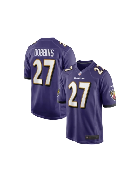 Mens Baltimore Ravens J.K. Dobbins Purple Game Jersey