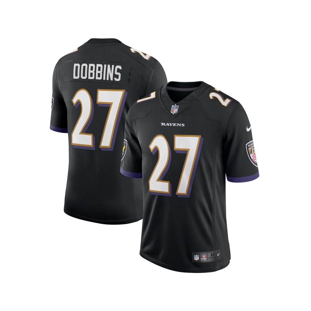 Mens Baltimore Ravens J.K. Dobbins Black Vapor Limited Jersey